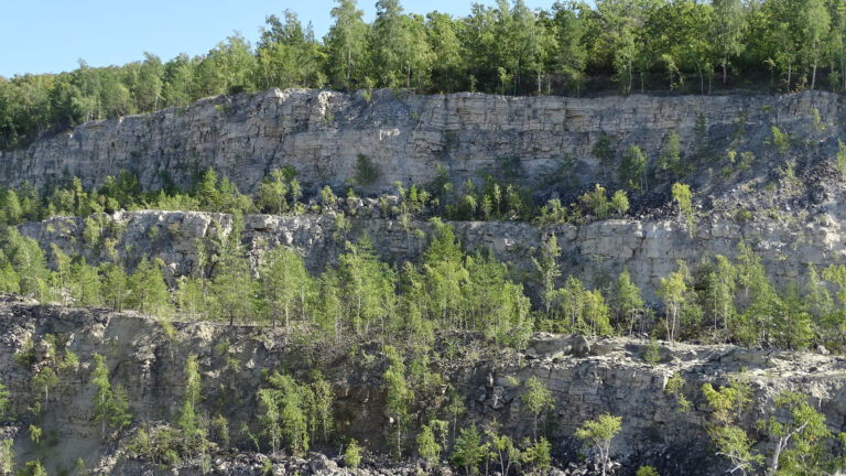 Выработка Сокского карьера карбонатных пород